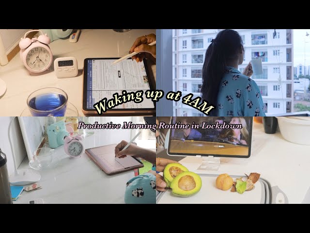 4AM Productive morning Routine in Lockdown|| Morning Study Routine|| StudyNest
