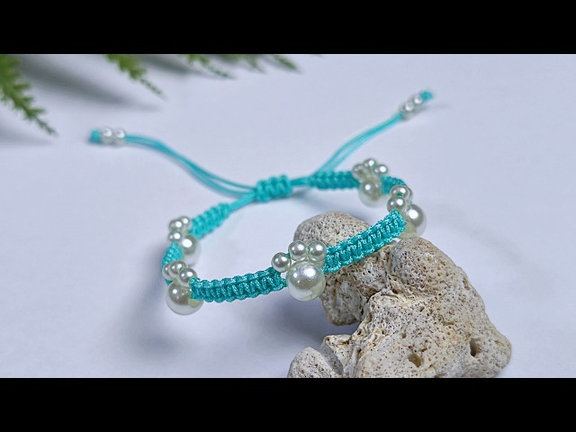 Macrame Bracelet Ideas with Pearl Beads | Macrame Bracelet Tutorial