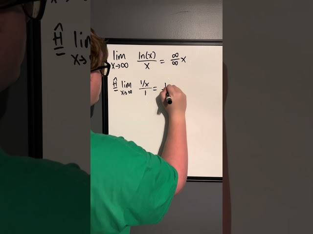 L'Hopital's Rule For ln(x)/x
