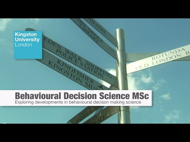Behavioural Decision Science MSc