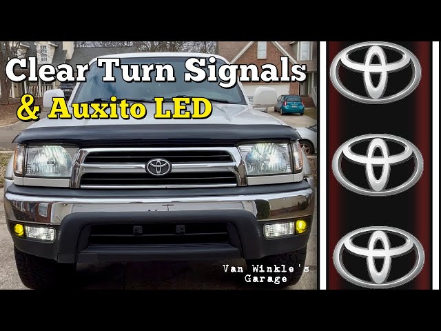 Clear Turn Signals & Auxito LED - 3rd Gen Toyota 4Runner Upgrade