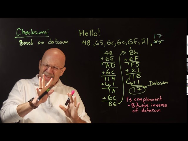 Ep 054: The Basic Checksum, 1's Complement Checksum, and 2's Complement Checksum