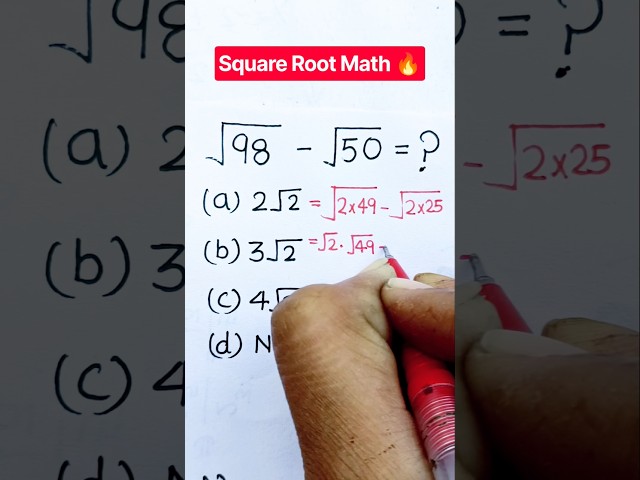 Square Root Math 🔥