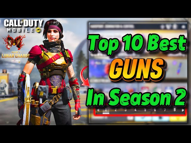 TOP 10 META WEAPONS in COD Mobile Season 2 🔥 (Best Gunsmith Builds Dominating Ranked!) #top10 #codm 