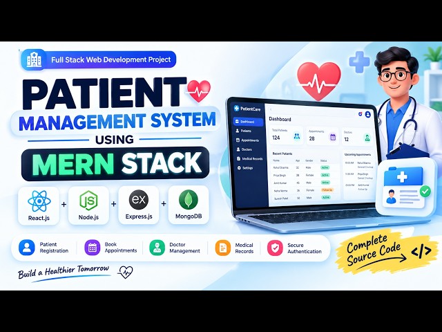 🏥 Patient Management System Using MERN Stack | Part 1 | Complete Backend Development