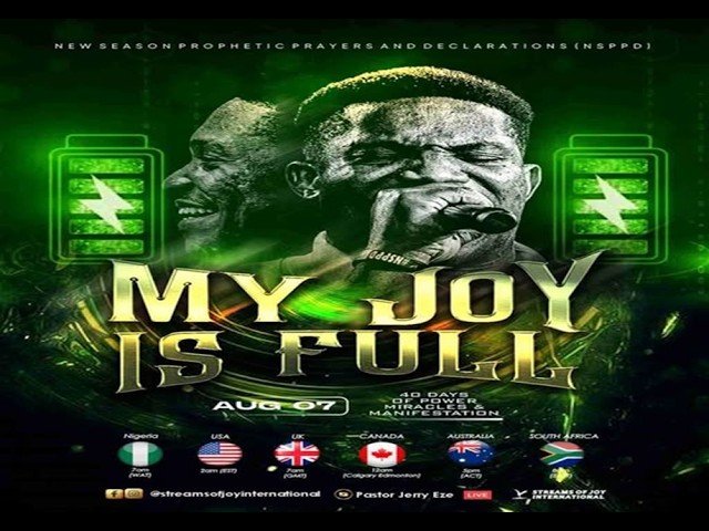 MY JOY IS FULL || 40DPMM - DAY 26 || NSPPD || 7TH AUGUST 2026