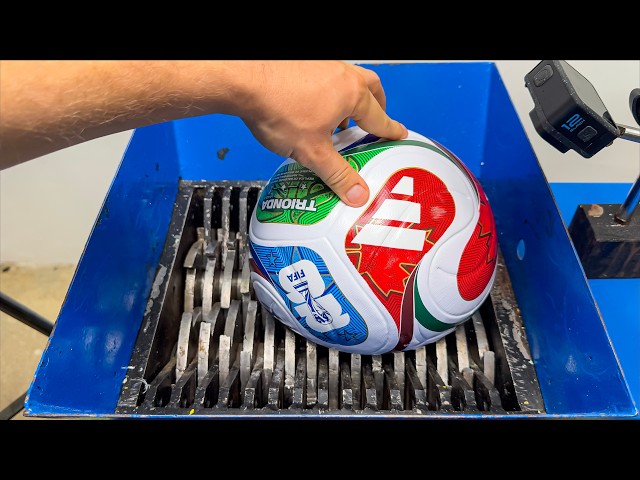 FIFA World Cup Ball vs Industrial Shredder
