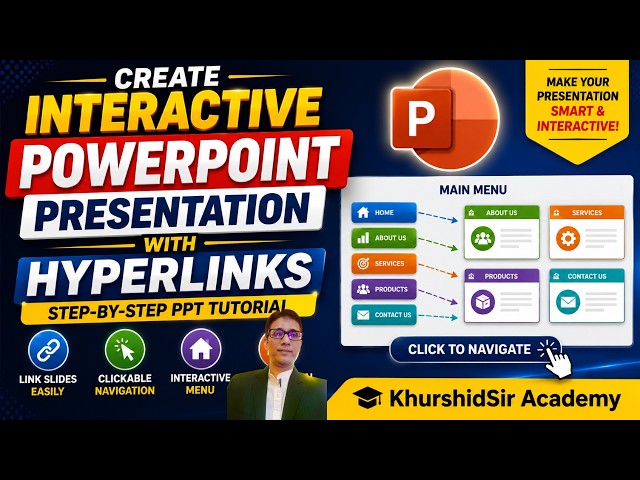 Create Interactive PowerPoint Presentation with Hyperlinks | Step-by-Step PPT Tutorial