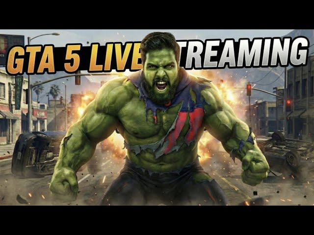 GTA 5 Full Chaos and Destruction Gameplay live Hulk Part-6 #live #livestream #shortsfeed #gaming