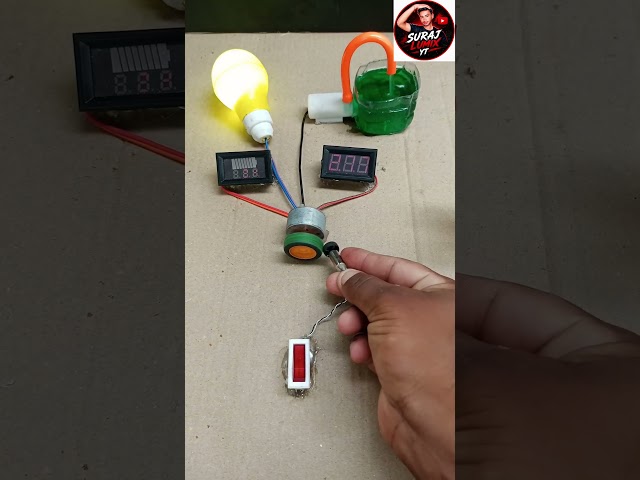 Magnetic Armature Power ⚡🧲 | Two Generators 3 volmitar 💡 with DC Moving Coil Voltmeter Dly #pulley