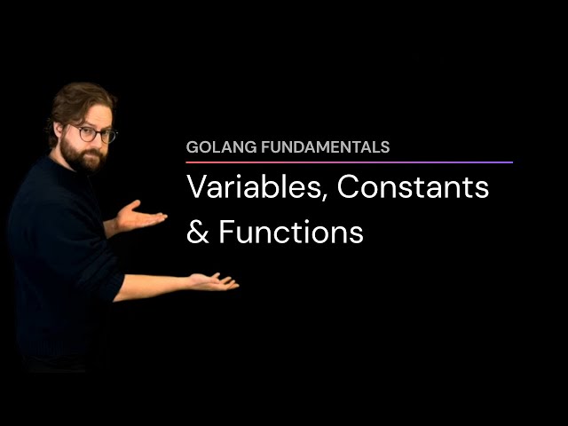 How to work with variables, constants and functions in Go