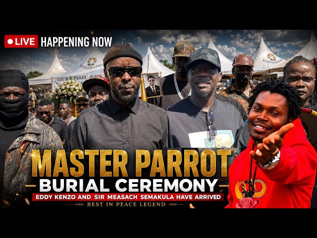 Eddy Kenzo and Measach Semakula have arrived for Master Parrot Burial in Kamengo