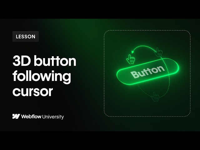 Build a cursor-following 3D button – Webflow tutorial