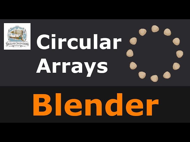 Create a Perfect Circular Array in Blender Fast!