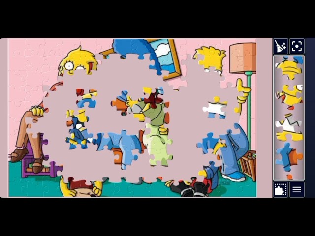 The Simpsons family guy is a romantic seen 😍🧩//Cartoon jigsaw puzzles 