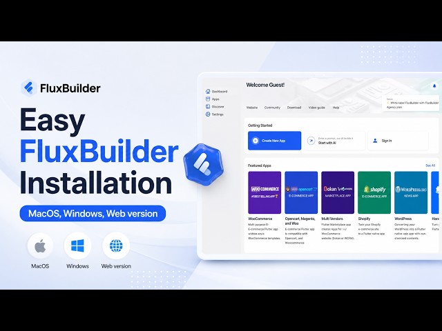 🚀 Easy FluxBuilder Installation | Latest Version 📗 No-Code Flutter App Builder 2026