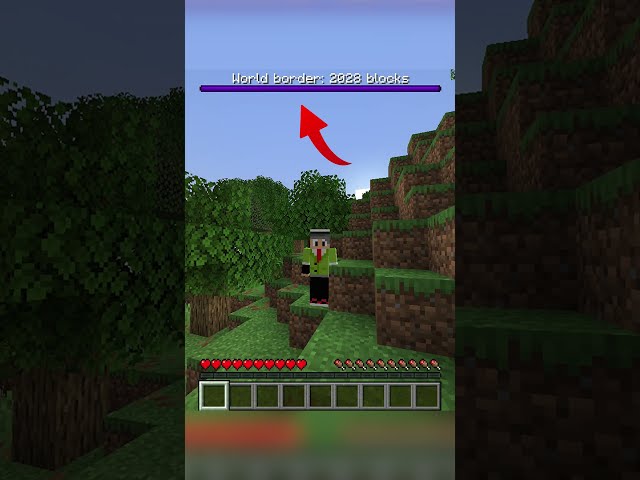 MINECRAFT but the WORLD SHRINKS every second!!!