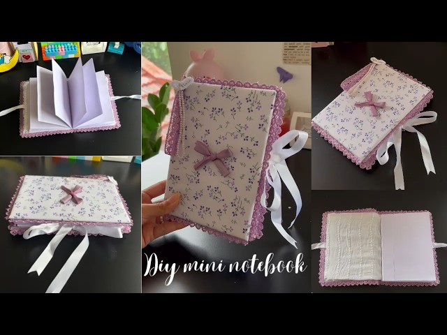 How to make MINI NOTEBOOK🌷✨ || GIVEAWAY ANNOUNCEMENT 🚨|| Cuddle Cloud