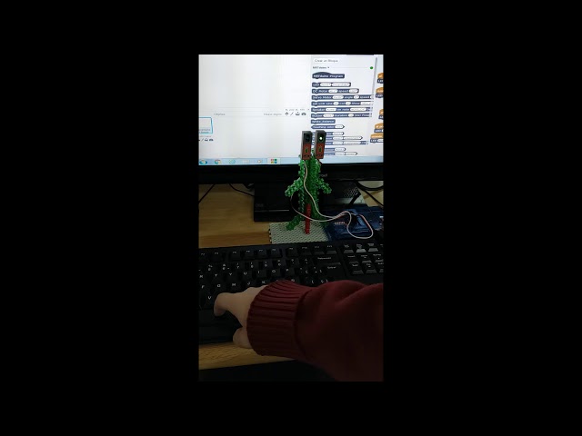 Árboles robóticos de Navidad