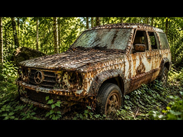 I Found a Mercedes Rotting Deep in the Forest… What Was Inside Shocked Me!