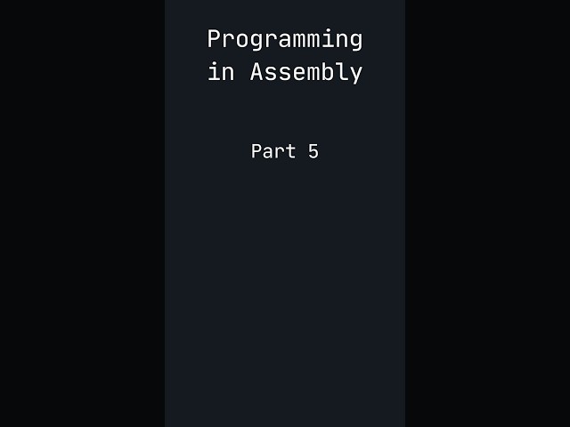 Dynamic Programming using cmp - Assembly Part 5