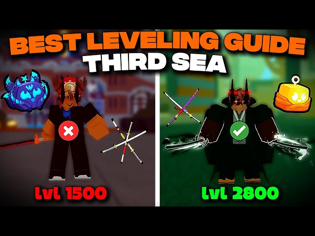 Best Third Sea Leveling Guide (1500–2800) | BloxFruits Update 28