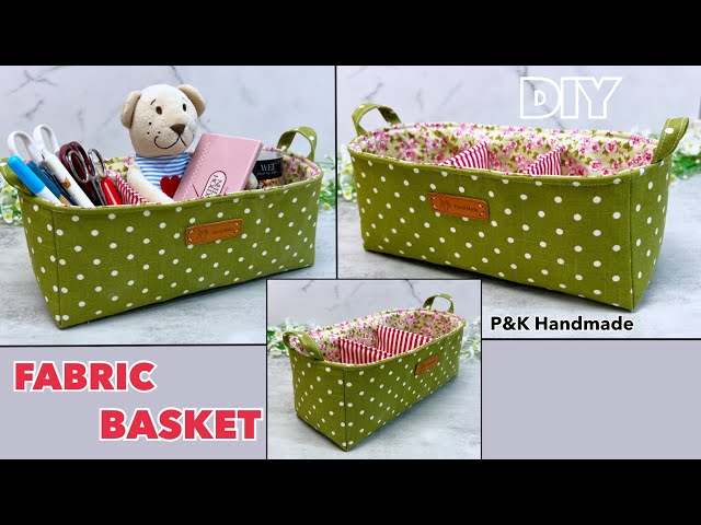Easy To Make! How to Make Fabric Basket | Sewing Tutorial At Home |