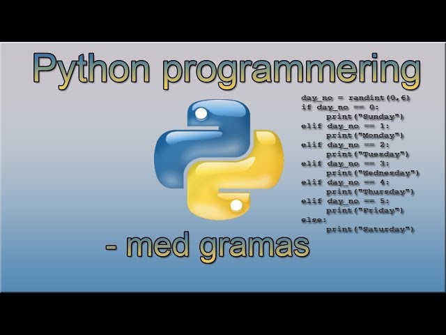 Python svenska - 11 - While loopen