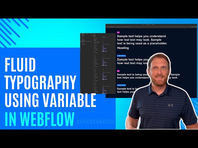 How to Setup Fluid Typography Using Variables in Your Webflow Project