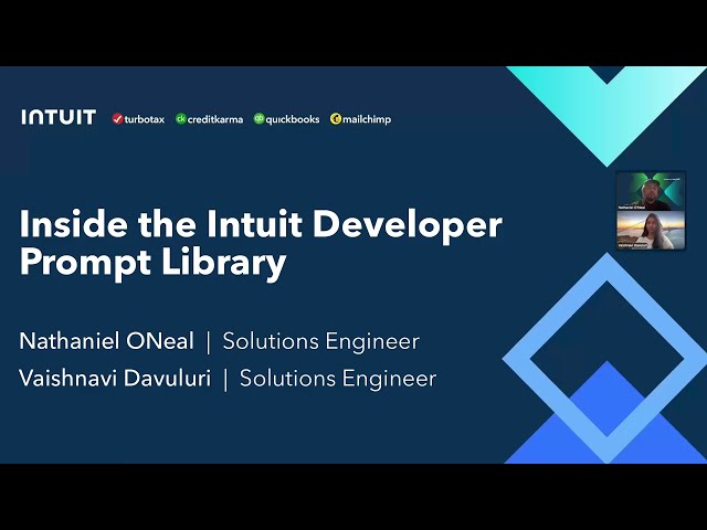 Inside the Intuit Developer Prompt Library