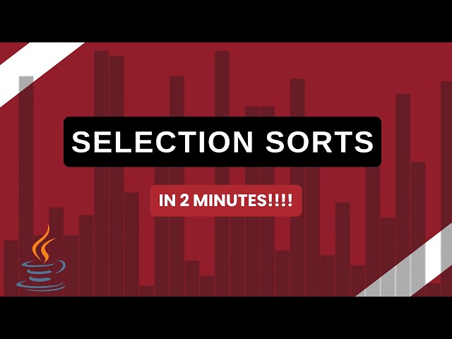 Selection Sorts MADE SIMPLE- Computer Science Algorithms