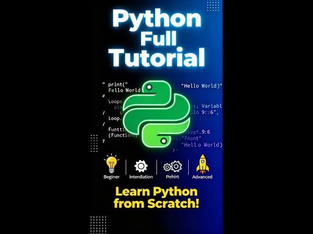 🔥Python Full Tutorial  | KaaShiv Infotech Python #Shorts #kaashivinfotech