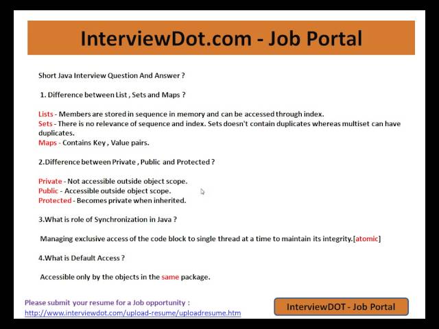 What is role of Synchronization in Java Short Interview