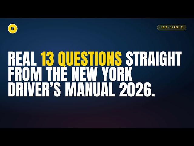 2026 New York DMV Written Test | Real Questions & Answers! (App Inside) #dmvwrittentest #newyork