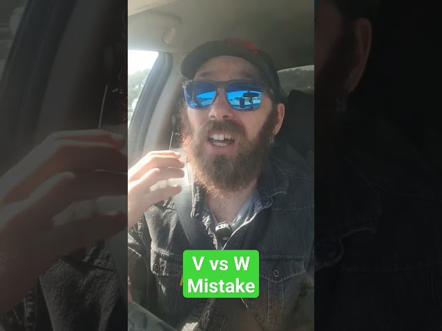 How to Make a W instead of a V | #americanenglishpronunciation  #englishhacks #englishtips