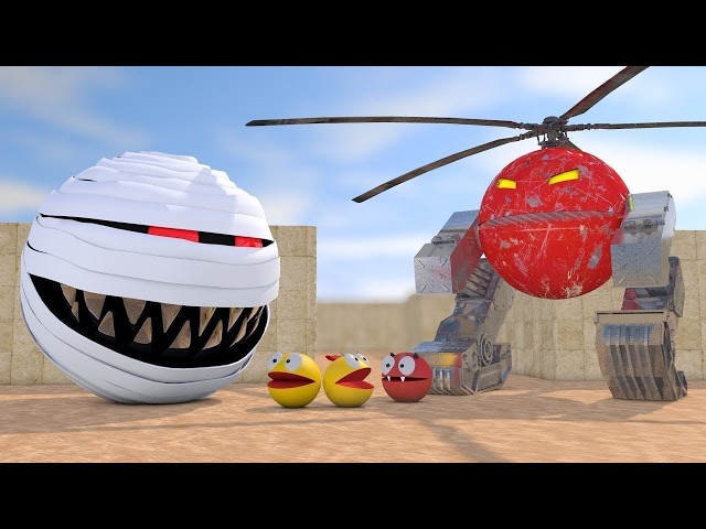 Pacman Universe 3D | Sci-Fi Robotic Animation Compilation | Mechanical CGI Loop Live