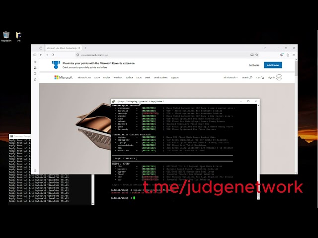 Judge Botnet Showcase VS Microsoft  | Best C2 2025 💥 | L4 & L7