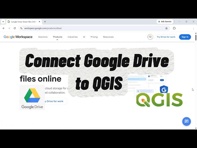 Google Drive + QGIS: A Simple GIS Workflow