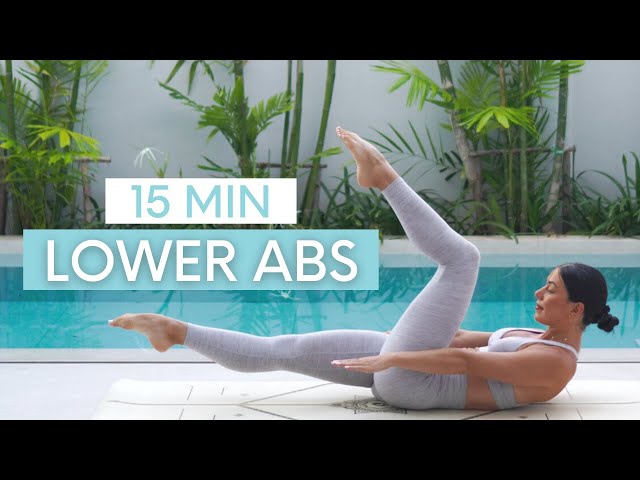15 MIN LOWER ABS WORKOUT || At- Home Pilates (Intermediate)