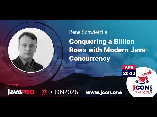 Conquering a Billion Rows with Modern Java Concurrency | René Schwietzke (EN)