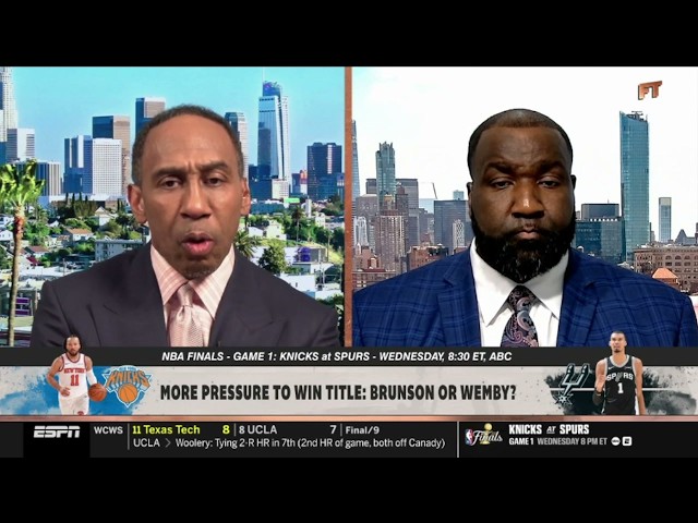 FIRST TAKE | Who’s under MORE pressure to win a title: Wemby or Brunson? - Stephen A. & Perk DEBATE