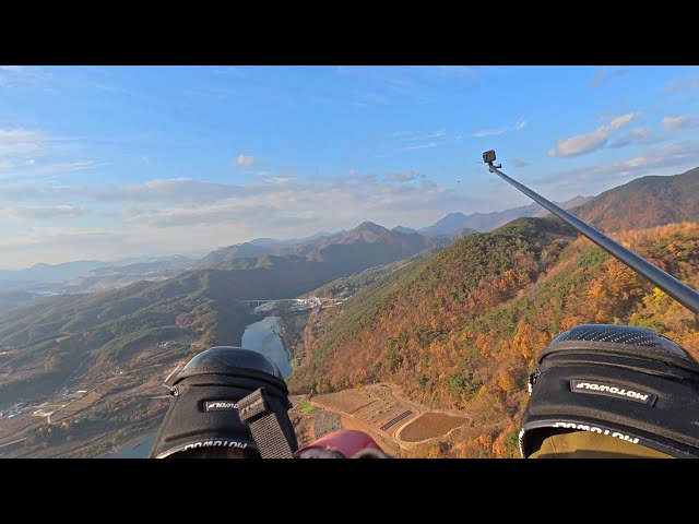단양 두산활공장 패러글라이딩 1인칭 탑승영상 - Paragliding (POV) Dusan Gliding Site, Danyang