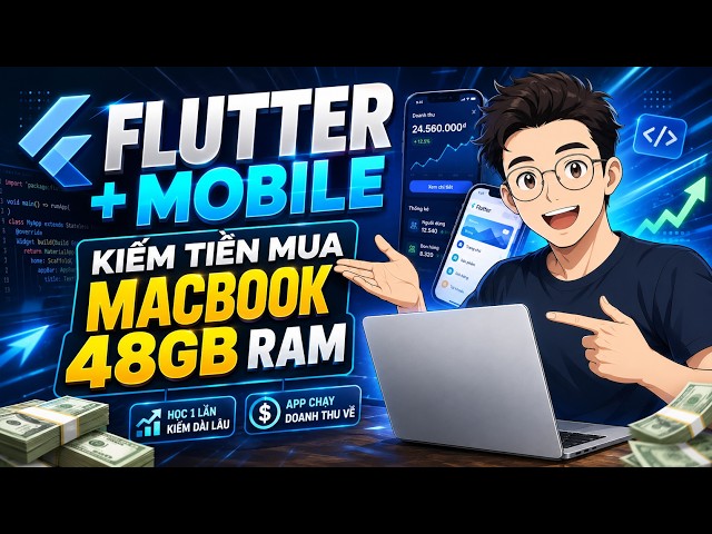 Bán Khóa học Flutter, Kotlin cho Mobile cho 280/1000 Người