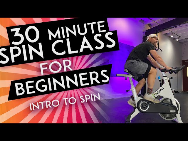 30 MINUTE SPIN CLASS for BEGINNERS // Complete Set up & Workout