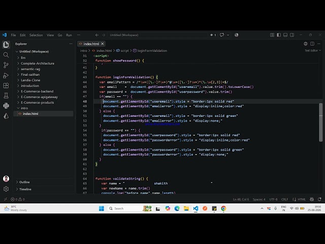 JavaScript Email Validation using REGREX