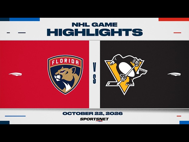 NHL Highlights | Panthers vs. Penguins - October 22, 2026