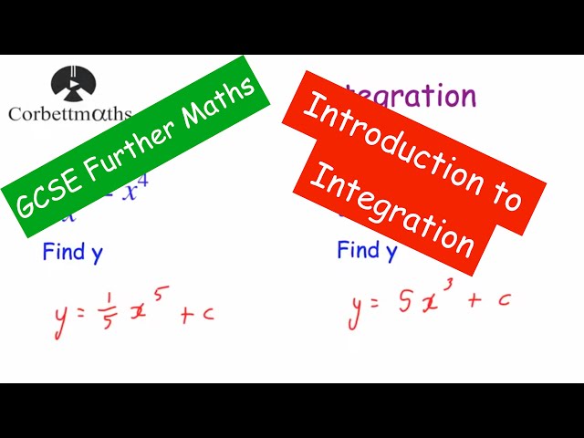 Introduction to Integration for GCSE Further Maths - Corbettmaths