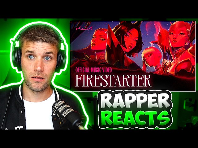 Rapper Reacts to K/DA FIRESTARTER ft. MIYEON and SOYEON of i-dle, Sophie Powers, Mimi Webb REACTION