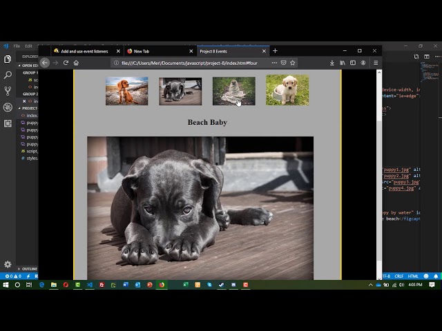 JavaScript project  8 directions