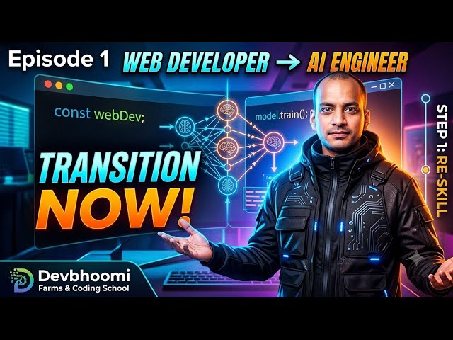 Web Developer to AI Engineer: Step-by-Step Roadmap (Ep. 1) 🚀 #aiengineering #webdevelopment 